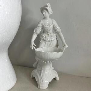 KPM BERLIN PORCELAIN LADY‎ BASKET SWEET MEAT DISH
